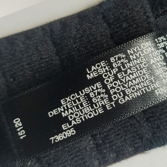 Natori Smooth Scroll Bra 30G black nwot - Picture 10 of 12